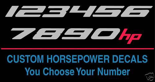 2010-2012 chevrolet camaro custom horsepower decals ***u choose # and colors***