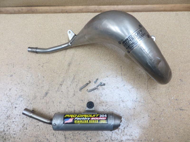 1999 99 ktm 125sx 125 sx pro circuit platinum exhaust pipe 304 muffler silencer