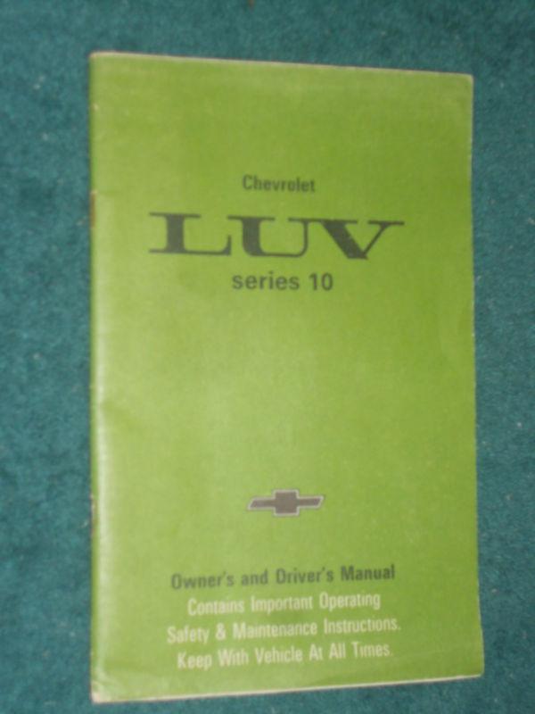 1980 chevrolet luv truck owner's manual / original series 10 / guide book!!!