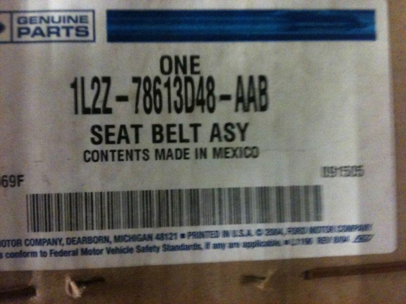 Ford oem 6l2z78613d48aa rear seat belts-buckle end