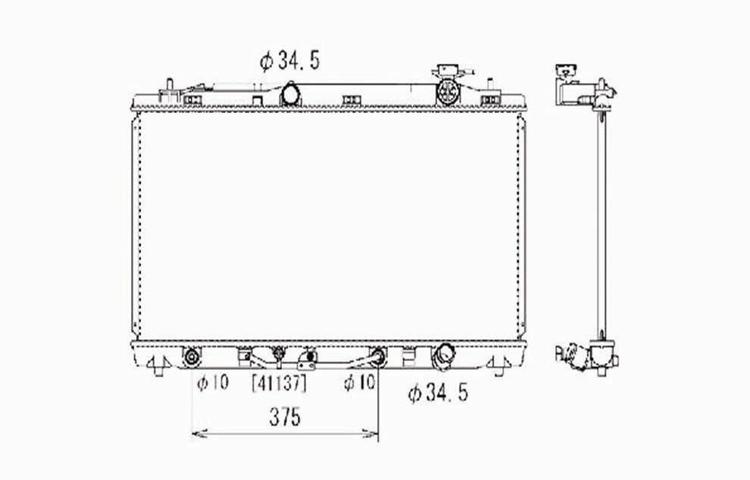 Replacement radiator toyota camry us built avalon automatic 3.5l v6 16400ad010