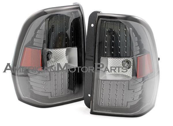 Depo pair carbon fiber style altezza tail lights w/led 02-08 chevy trailblazer