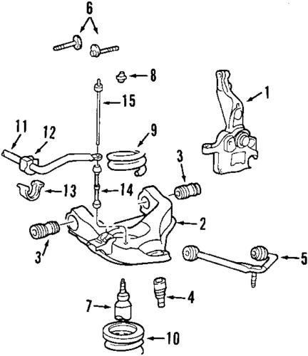 Ford f87z3050ba genuine oem factory original lower ball joint