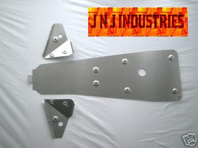 Honda trx90ex frame & a-arm skid plate set trx 90