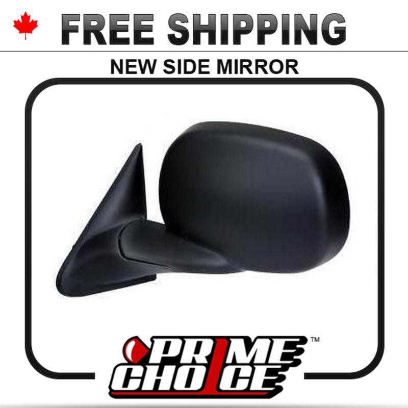 New manual black driver side view mirror left door replacement for dodge ram lh