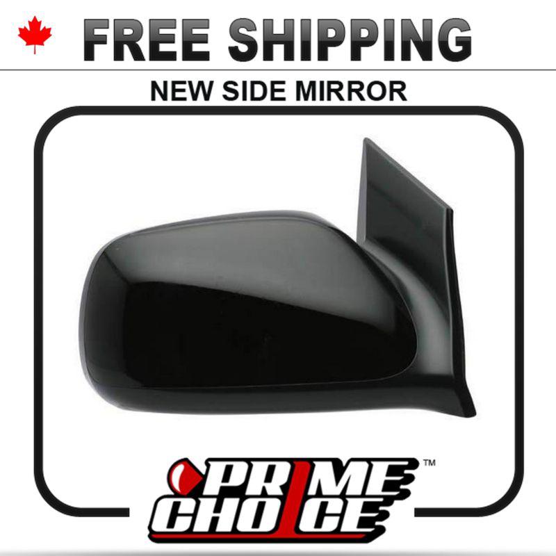 New electric power black passenger side view mirror for honda civic right door