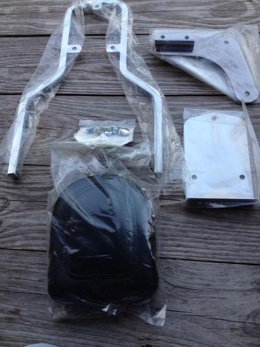 Sissy bar w/ pad & rear pad cover for honda vt1100- nib