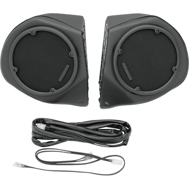 Hogtunes rear tour pack speaker pods - 98-13 harley road king touring hog tunes