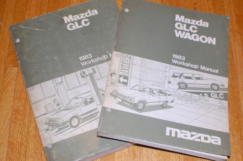 Mazda glc glc wagon workshop factory service manual shop 1983  '83 2 volume set