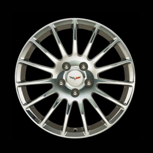 07-12 corvette 19-inch wheel rear 15 spoke polished c6900r 17800908