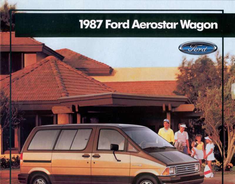 1987 ford aerostar wagon sales brochure original excellent condition k13