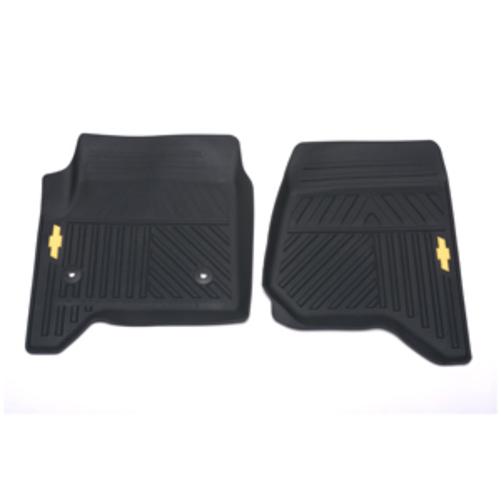 2014 & up chevy silverado front premium all weather black floor mats 22858624