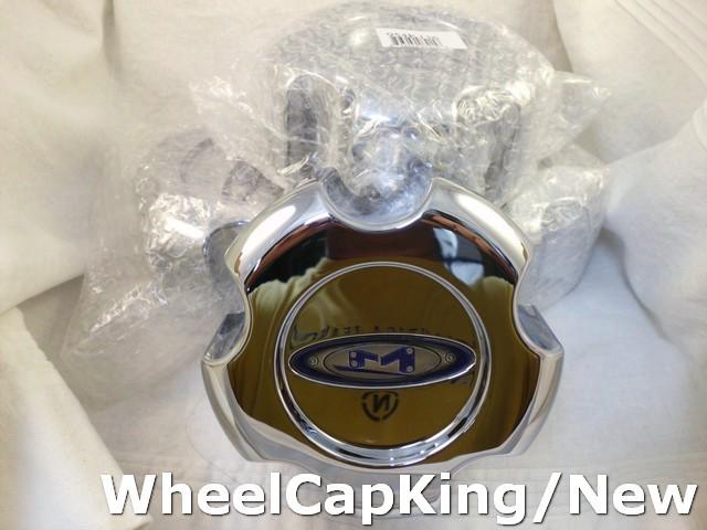 Moto metal chrome wheel center cap caps set of (4)  # 954k136 new!