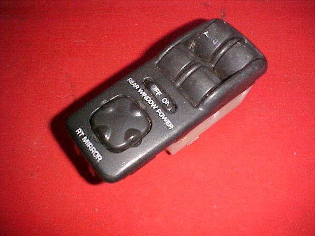 Saturn s series sl sw master power window lock switch with trim 95 96 97 98 99