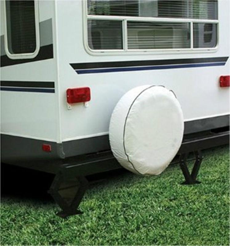 White rv motorhome camper vinyl spare tire cover 34" sun protect trailer 5th pro
