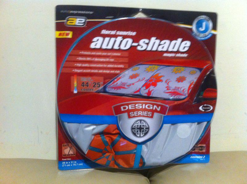 Jumbo size floral sunrise magic shade windshield sunshade auto shade  