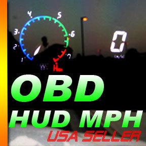 Add heads up display mph hud speed  water temp volt gauge