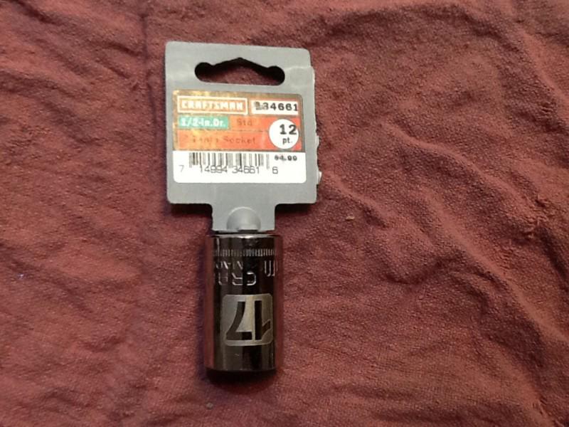 Craftsman 1/2'' drive 17mm12 point socket