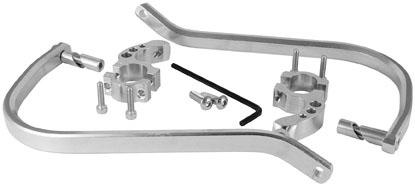 New msr evolution clamps set(pair), silver, pro-taper (11/8")