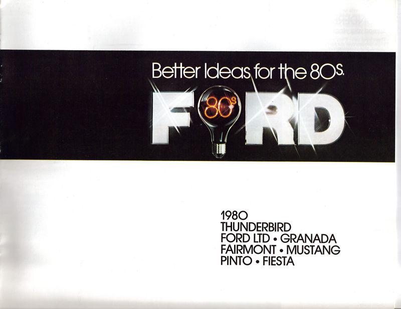 1980 ford full line sales brochure folder original excellent condition b24