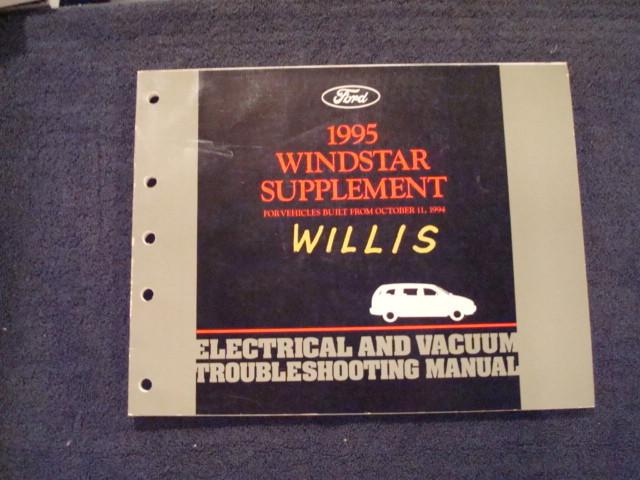 1995 ford windstar van factory shop service electrical/wiring repair manual book