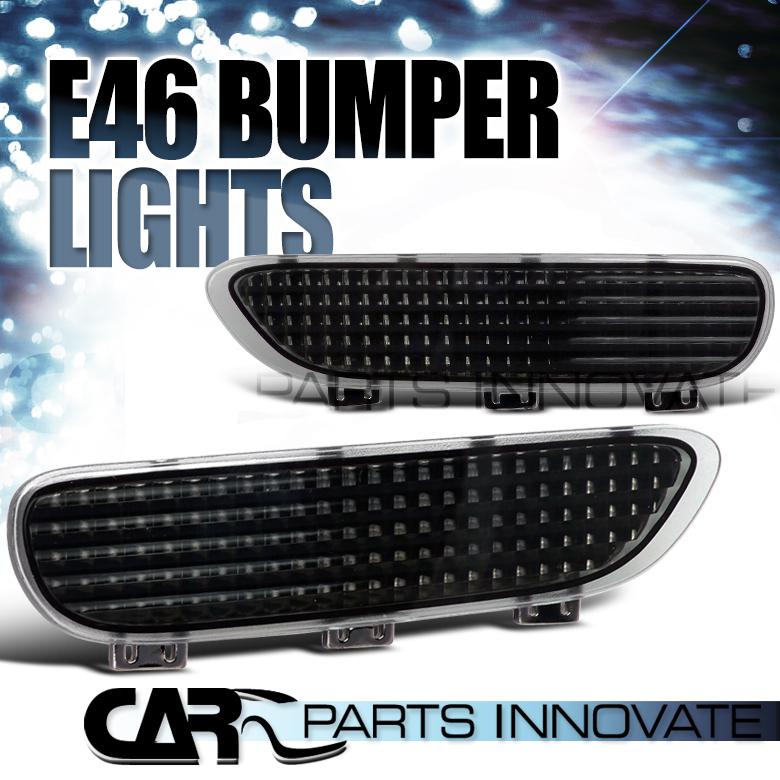 Bmw 1999-2006 e46 3-series/m3 coupe black bumper reflector lights