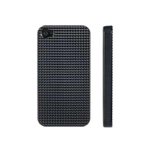 Hard case black ultra light for apple iphone 4 4s diamond with screen protector