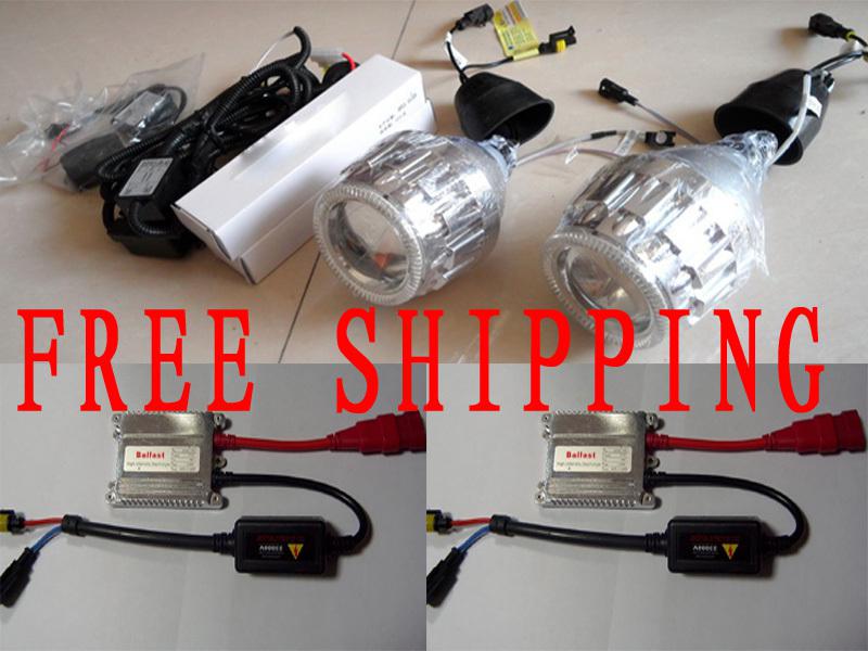 H4 h1 h7 9005 9006 hid bi xenon projector lens headlight lamp ballast kit 6000k