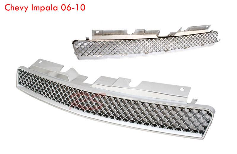 2006-2010 chevy impala front upper mesh grill chrome 07 08 09