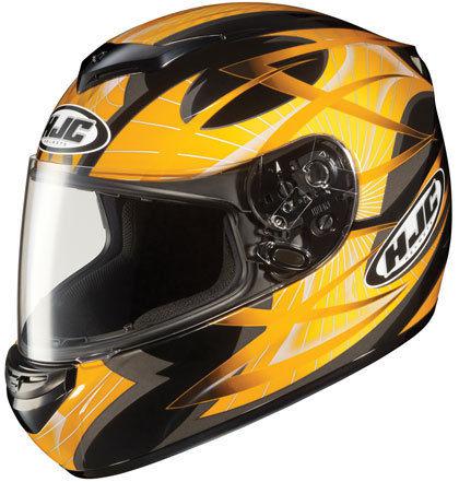 Hjc cs-r2 storm motorcycle lg large street helmet full face yellow