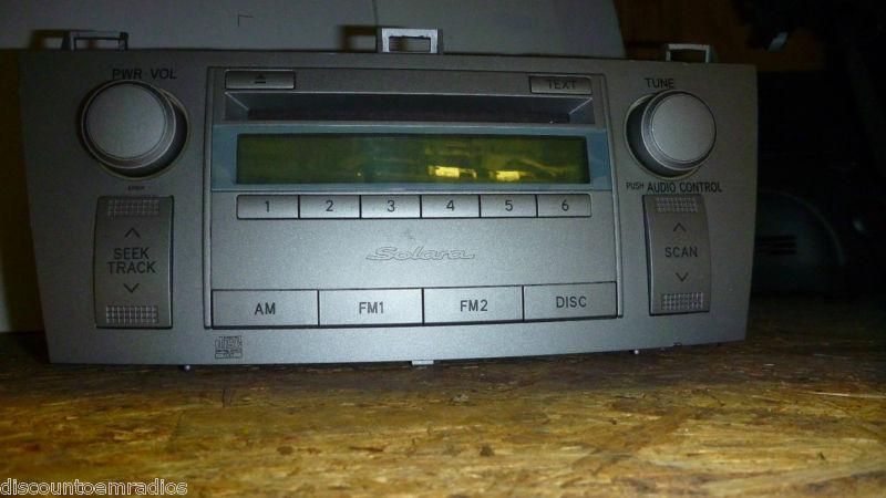 04-06 toyota solara factory oem radio single cd player a51806 86120-aa140 *