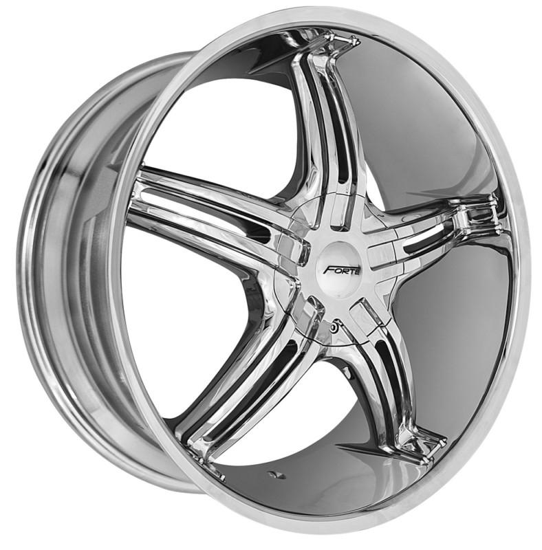 20x8.5 forte f56 "legend" (chrome) wheel/rim(s) 5x120 5-120 20-8.5