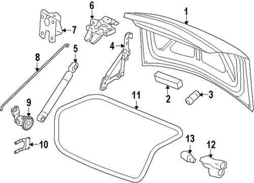 Chevrolet 20815645 genuine oem factory original lock