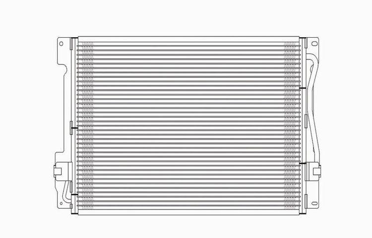 Replacement ac condenser parallel flow type volvo 850 xc70 c70 s70 v70 306652256