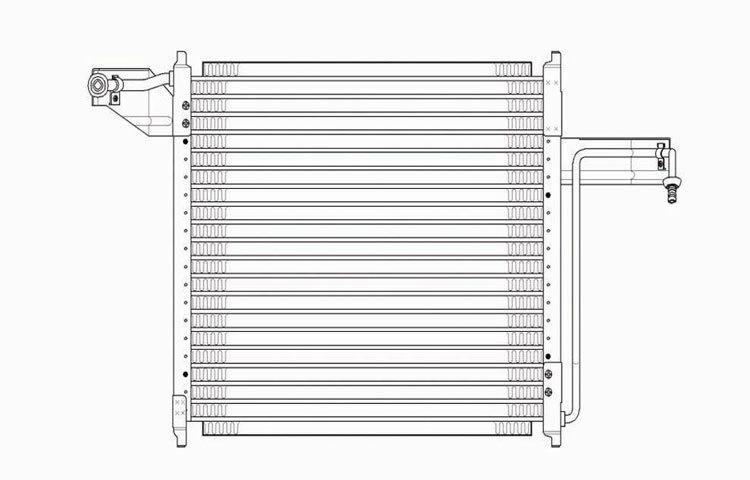 Replacement ac condenser 95-97 ford ranger pickup 95-97 mazda pickup f57z19712a