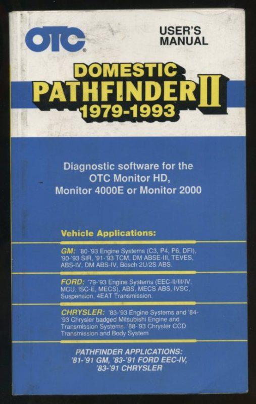 Otc domestic pathfinder ii 1979-1993 user’s manual