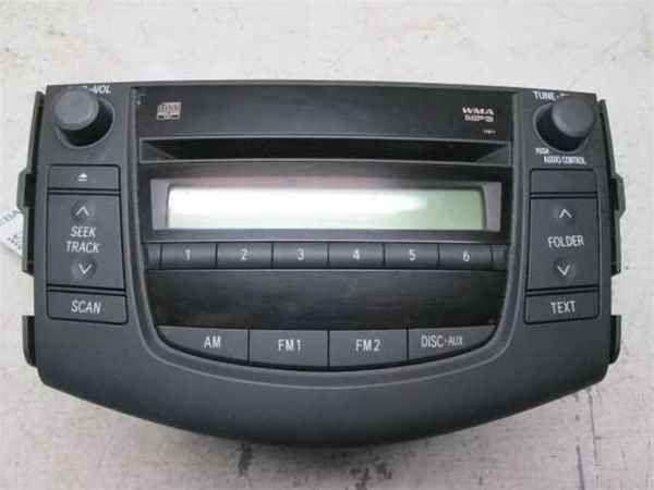 06-08 toyota rav4 single cd mp3 11811 radio oem