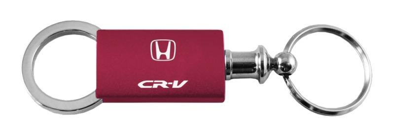 Honda cr-v crv burgundy valet metal key chain ring tag key fob logo lanyard
