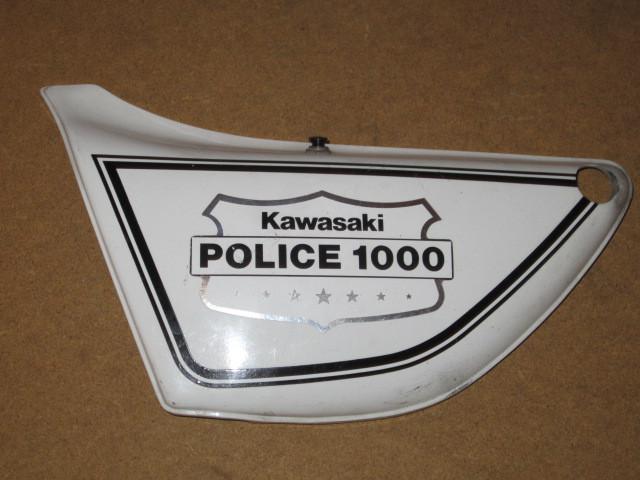 1 kawasaki kz1000 motorcycle police left side cover kzp #3