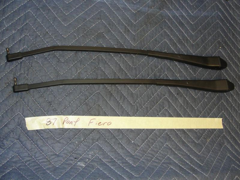 84-88 pontiac fiero se right left windshield wiper arms mounting linkage (pair)