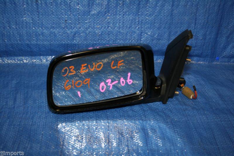 03 04 05 06 lancer evolution 8 oem driver left door mirror evo8 evo9 ct9a