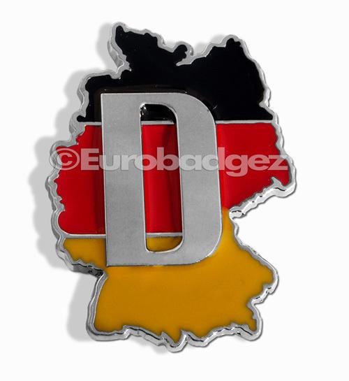 1 - new jetta audi vw bmw german flag motorsports badge emblem (germany country)