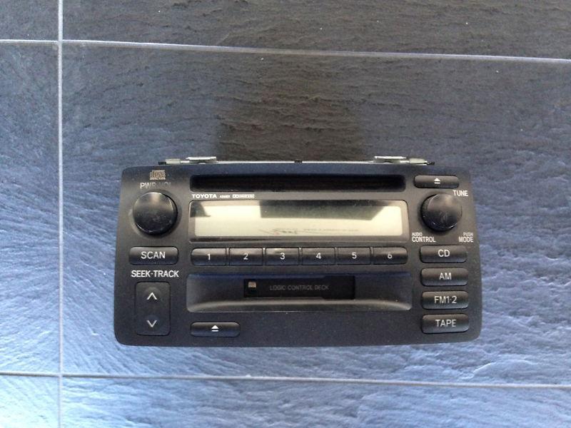 03-08 toyota corolla radio cd cassette player a56821 86120-02280 oem