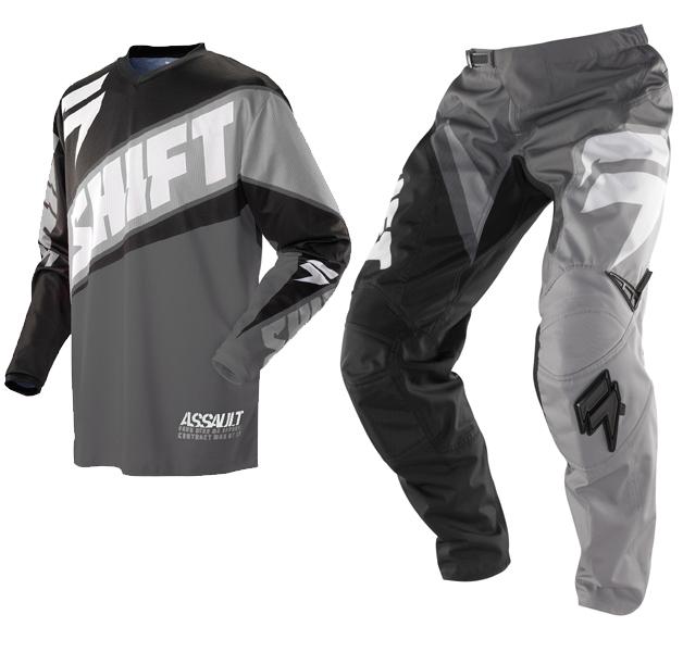 Shift 14 assault pants & jersey set race black/grey 38/xxl