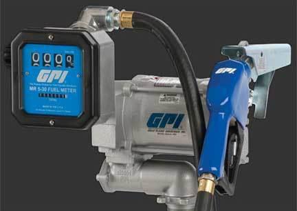 Gpi m-3120-al/mr 5-30-g6n 115v ac heavy duty fuel system w/ auto. nozzle-gallons