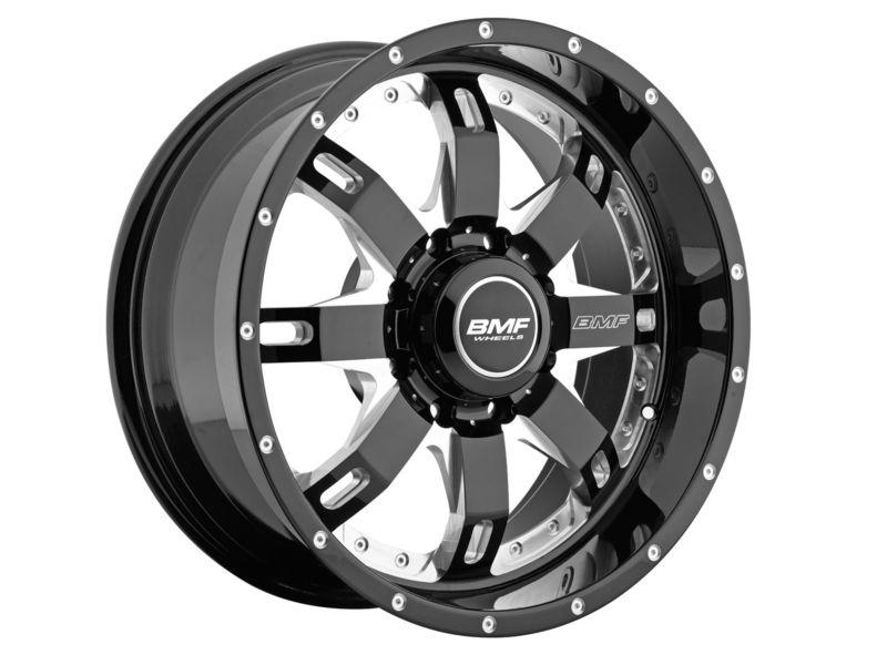Bmf repr black wheels 20x9 465b-090816500 8x165 death metal in stock gm dodge