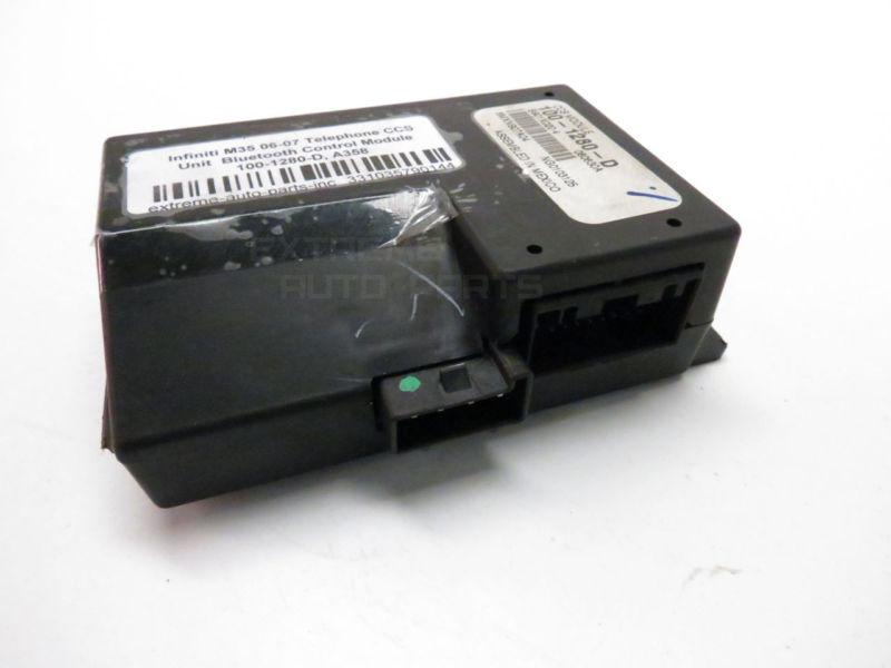 Infiniti m35 06-07 telephone ccs unit  bluetooth control module 100-1280-d, a358