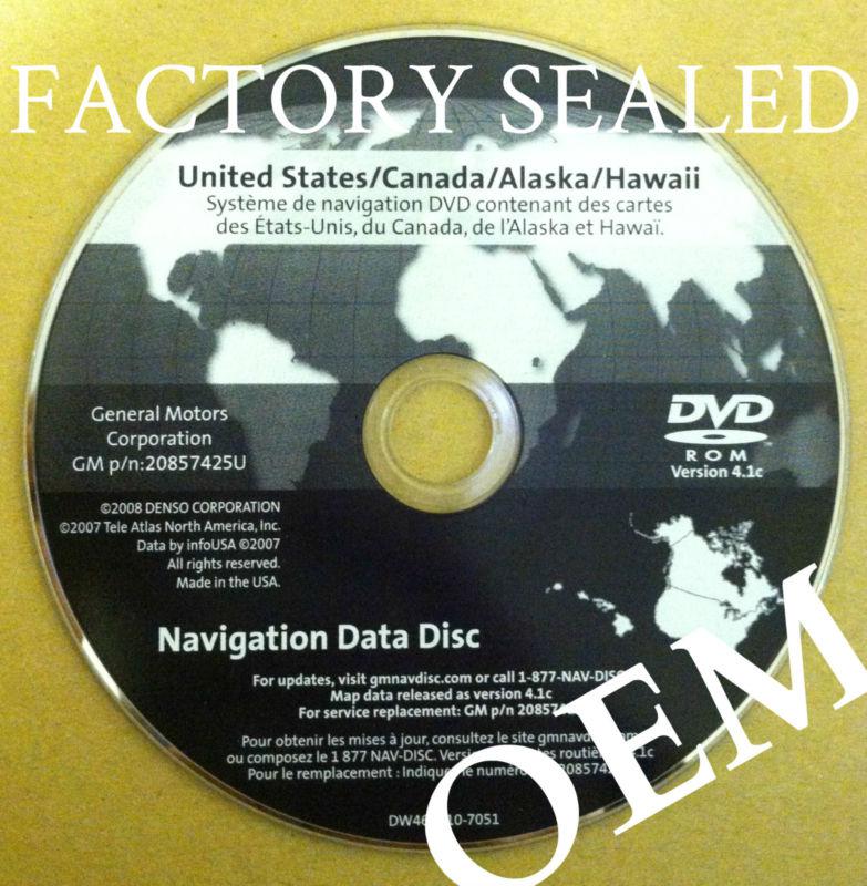 Gmc sierra savana yukon hybrid 2007 2008 2009 2010 gm update map dvd us canada