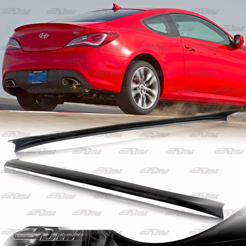 2010-2012 coupe black polyurethane pu rear duck trunk spoiler wing