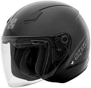 Sparx fc-07 half helmet black xs/x-small